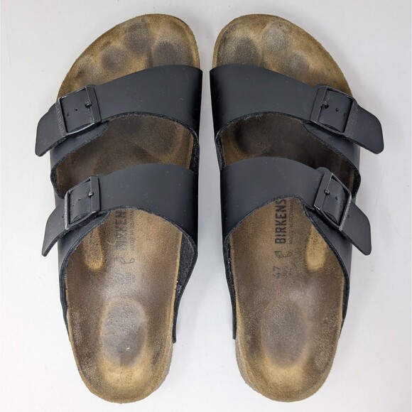 Birkenstock Arizona Prof Black Birko-Flor Sandals Men\'s Size 47 US 14 Regular main image 6